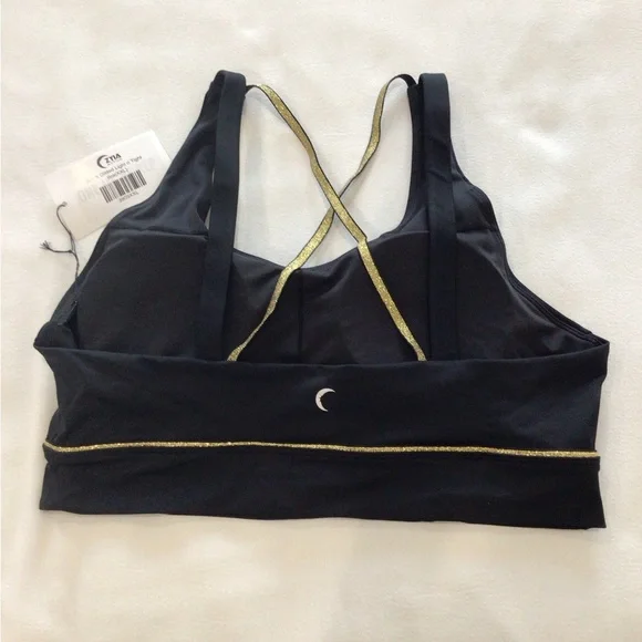 ZYIA Black and Gold Gilded Women's Bra & Leggings Set - Picture 9 of 11